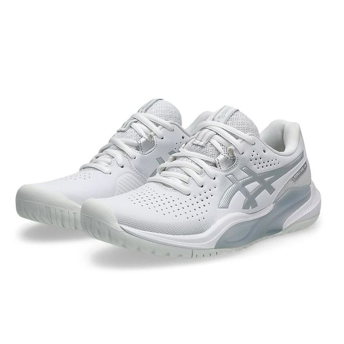 Giày Thể Thao Pickleball Asics Gel Challenger 15 White Pure Silver 1042A294-101 Màu Trắng/Bạc Size 37.5