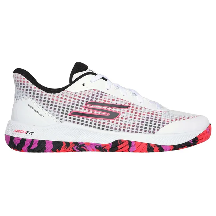 Giày Tennis/Pickleball Skechers Viper Court Pro ‘White Hot Pink’ 246069C-WHP Màu Trắng Size 42