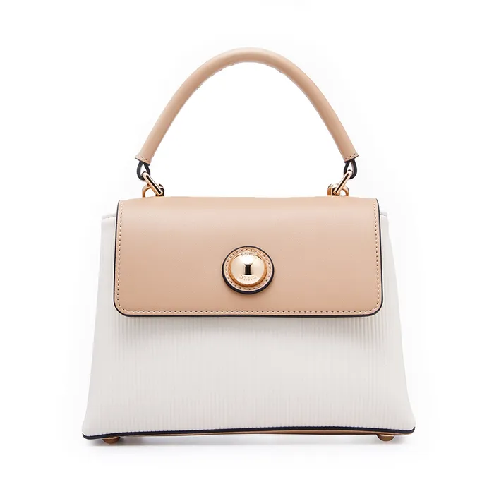 Túi Đeo Chéo Nữ Lyn Harmony Top Handle Handbag - White Variation 2 L25FBWB028 Màu Be Trắng
