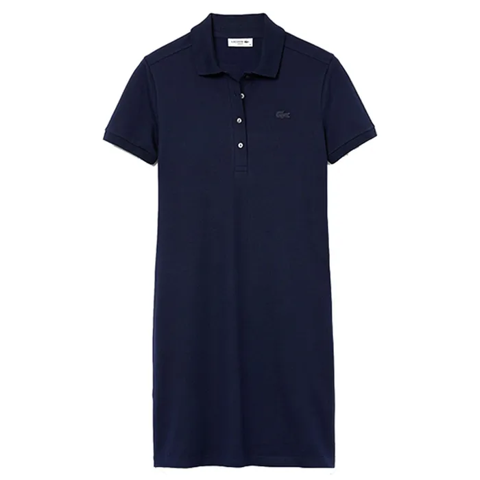 Váy Polo Lacoste Women's Piqué Dress Stretchy Slim Fit EF5473-166 Màu Xanh Navy Size 36