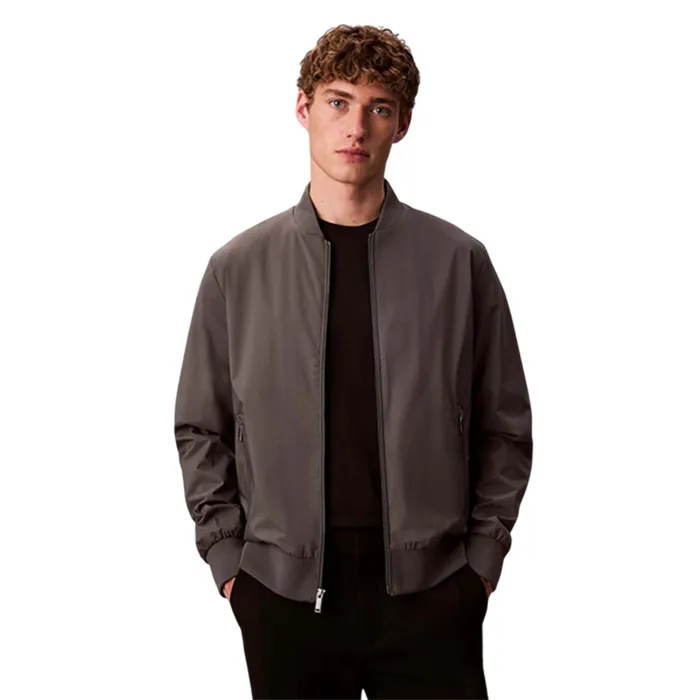 Áo Khoác Nam Calvin Klein CK Chamarra Bomber Para Hombre 40FM512-023 Màu Xám Đậm Size S