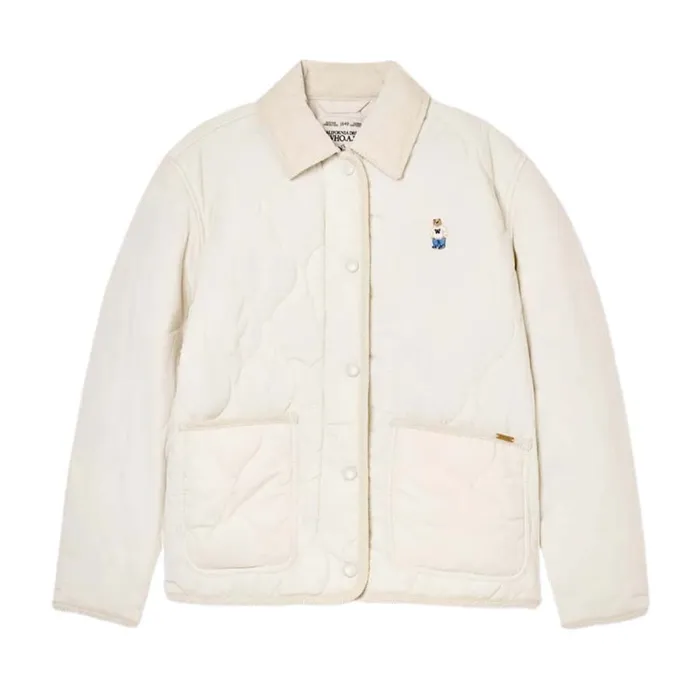 Áo Khoác Nữ WHOAU Steve Quilting Jacket  Màu Kem Size S