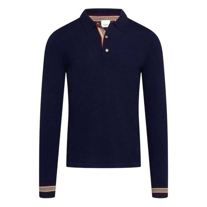 Áo Len Nam Burberry Long-sleeved Jumper 80455201 Màu Xanh Navy Size XS