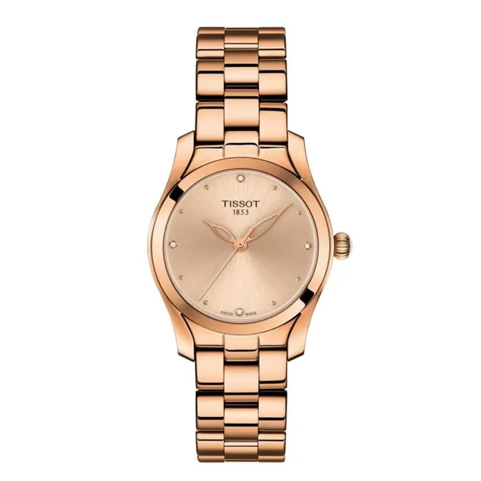Đồng Hồ Nữ Mathey Tissot T-Wave T112.210.33.456.00 Màu Vàng Hồng