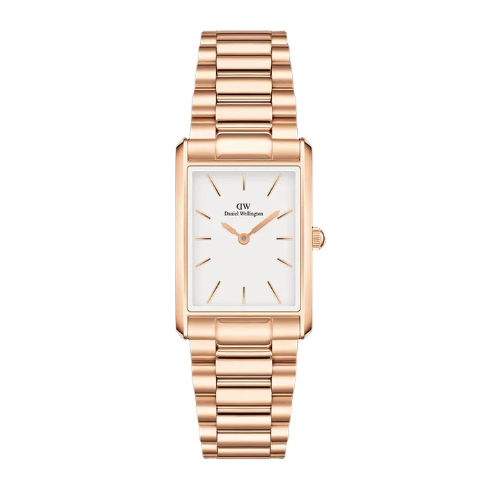 Đồng Hồ Unisex Daniel Wellington Petite Durham Rose Gold Bound 3-Link DW00100699 Màu Vàng Hồng
