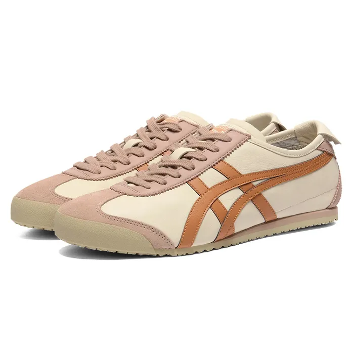 Giày Thể Thao Onitsuka Tiger Mexico 66 Birch/Rust Orange 1183C102-204 Màu Cam Be Hồng Size 40.5