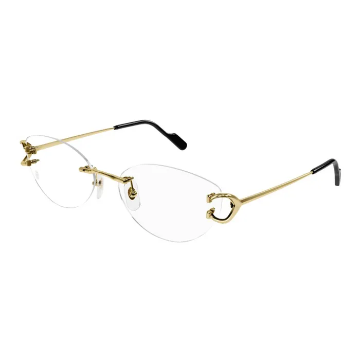 Gọng Kính Nữ Cartier CT0487O 001 Màu Vàng, Đen