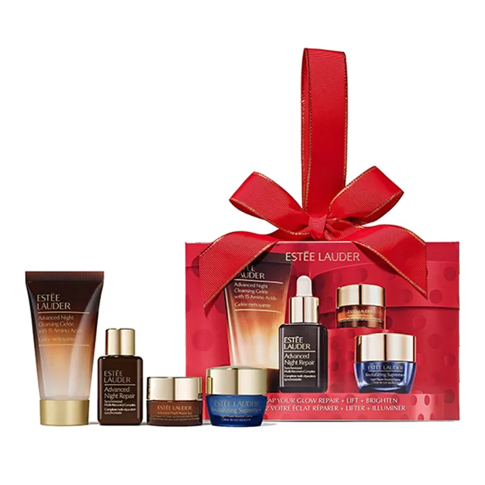 Set Dưỡng Da Estée Lauder Glow Repair + Lift + Brighten Gift 4 Món