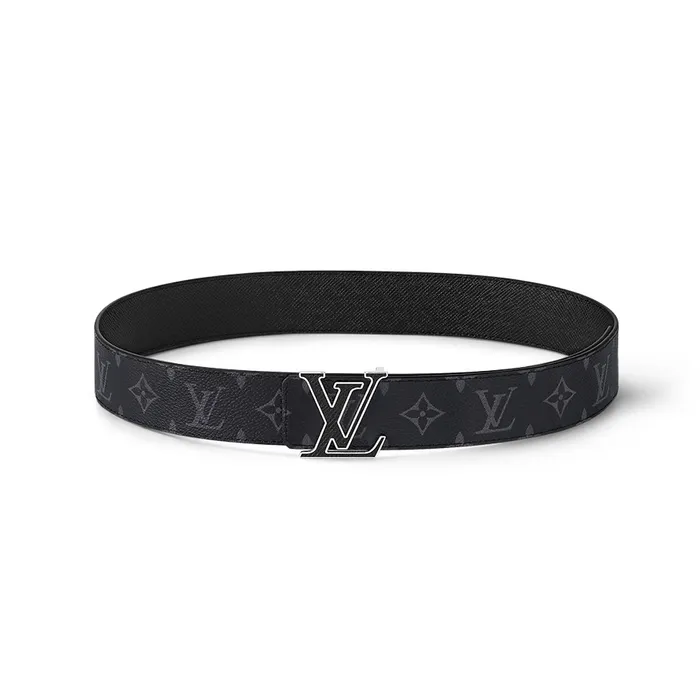 Thắt Lưng Nam Louis Vuitton LV Initiales 40mm Reversible Belt M0157T Màu Đen Xám Size 100