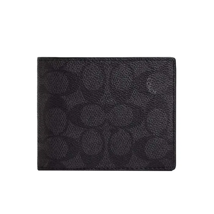 Ví  Nam Coach 3-In-1 Wallet In Signature Canvas CW380 Màu Đen