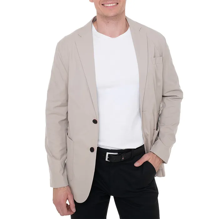 Áo Khoác Blazer Nam Guess Jeans M3YN15_WFKQ0_G1CA Màu Be Size L