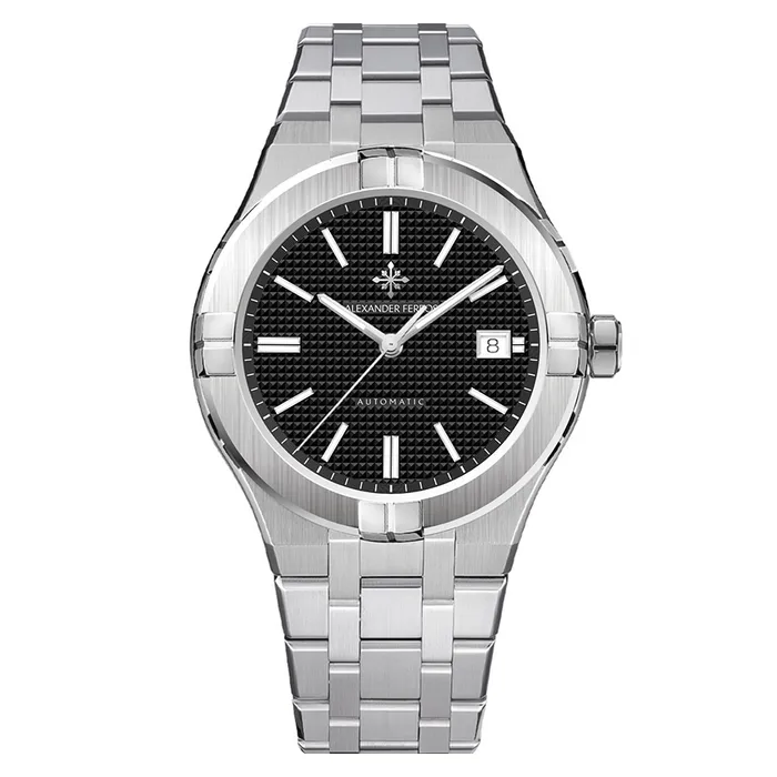 Đồng Hồ Nam Alexander Ferros Automatic 3062S-01 42mm Màu Đen Bạc