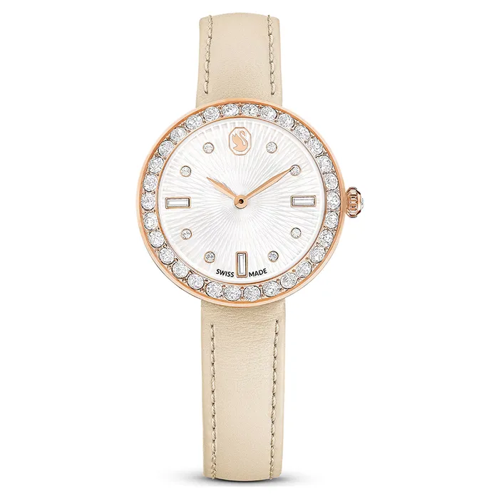 Đồng Hồ Nữ Swarovski Matrix Tennis 7-Link Watch 5672968 Màu Be Sang Trọng