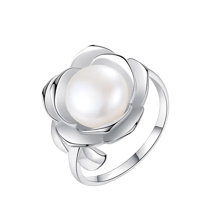 Nhẫn Nữ Jessica Pearl Rose Pearl JR3 Màu Bạc