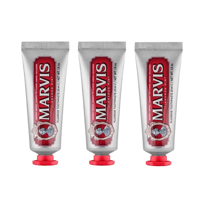 Combo 3 Tuýp Kem Đánh Răng Marvis Cinnamon Mint 25ml