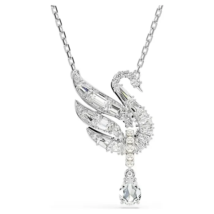 Dây Chuyền Swarovski Swan Pendantswan, White, Rhodium Plated 5723387 Màu Bạc