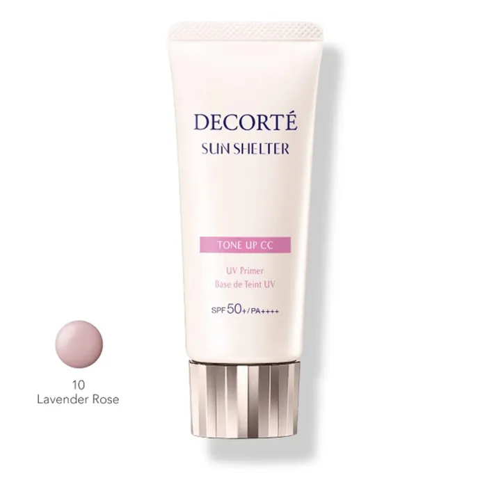 Kem Chống Nắng Decorté Tone Up CC Cream UV Primer (SPF50+/PA ++++) Màu 10 Lavender Rose, 32ml