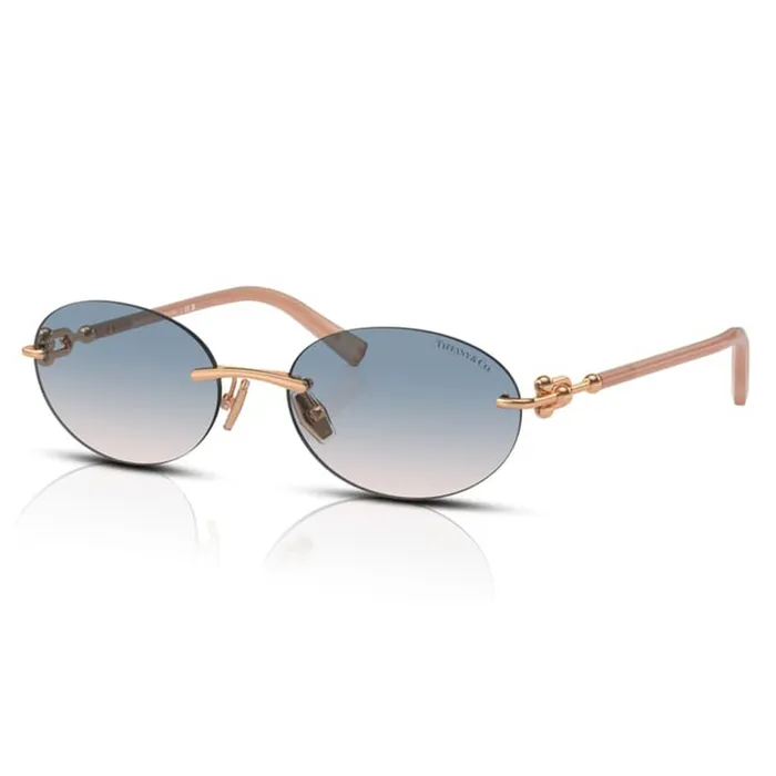 Kính Mát Nữ Tiffany & Co. Rose Gold Gradient Blue 0TF3104D 621716 Màu Xanh Blue