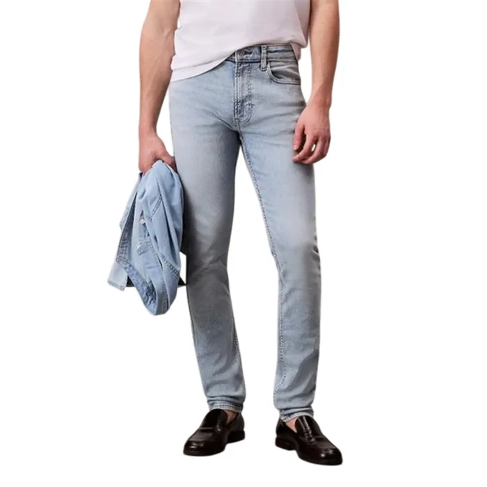 Quần Jean Nam Calvin Klein CK Skinny RB716 - 450 Màu Xanh Nhạt Size 31