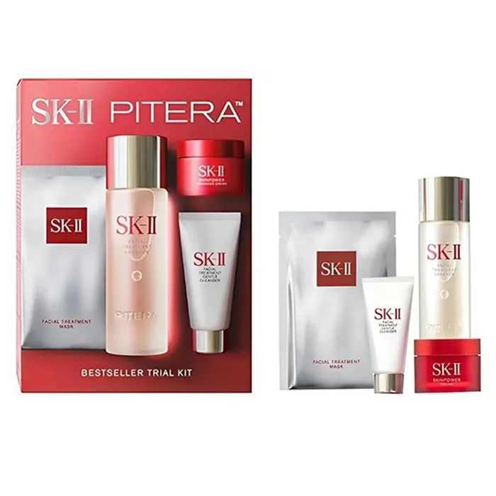 Set Dưỡng Da Ngăn Ngừa Lão Hóa SK-II Pitera Bestseller Trial Kit 4 Món