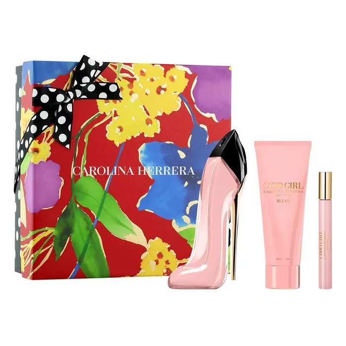 Set Nước Hoa Nữ Carolina Herrera Good Girl Blush EDP 3 Món (EDP 80ml + EDP Mini 10ml + Body Lotion 100ml) Quyến Rũ