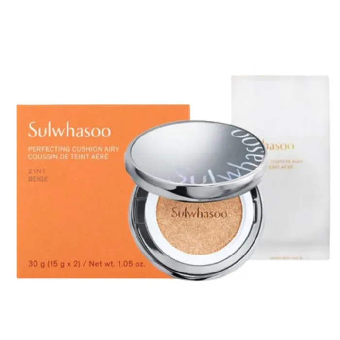 Set Phấn Nước Sulwhasoo Perfecting Cushion Coussin De Teint + 1 Lõi Refill Tone 21N1
