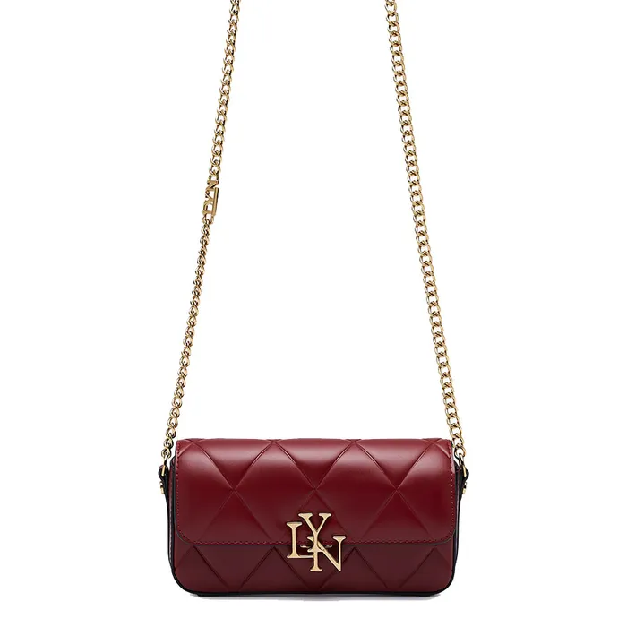 Túi Đeo Chéo Nữ Lyn Rexha Flap Phone Wallet On Chain - Dark Red LL24CWF039 Màu Đỏ