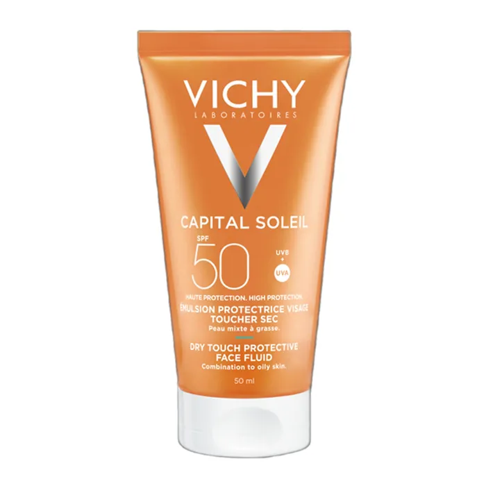 Kem Chống Nắng Dưỡng Da Vichy Ideal Soleil Mattifying Face Fluid Dry Touch SPF50+ PA+++ 50ml (Hàng Xách Tay)