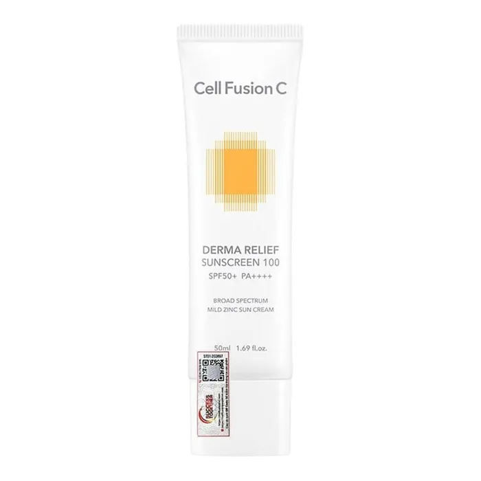 Kem Chống Nắng Thuần Vật Lí, Dịu Nhẹ Da Cell Fusion C Derma Relief Sunscreen 100 SPF50+/PA++++ 50g
