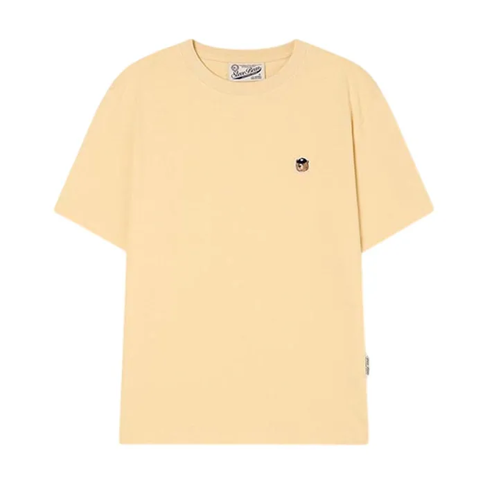 Áo Phông Unisex WHOAU Steve Head Patch T-shirt (Comfort Fit)_WHRAG2321U Màu Vàng Size S