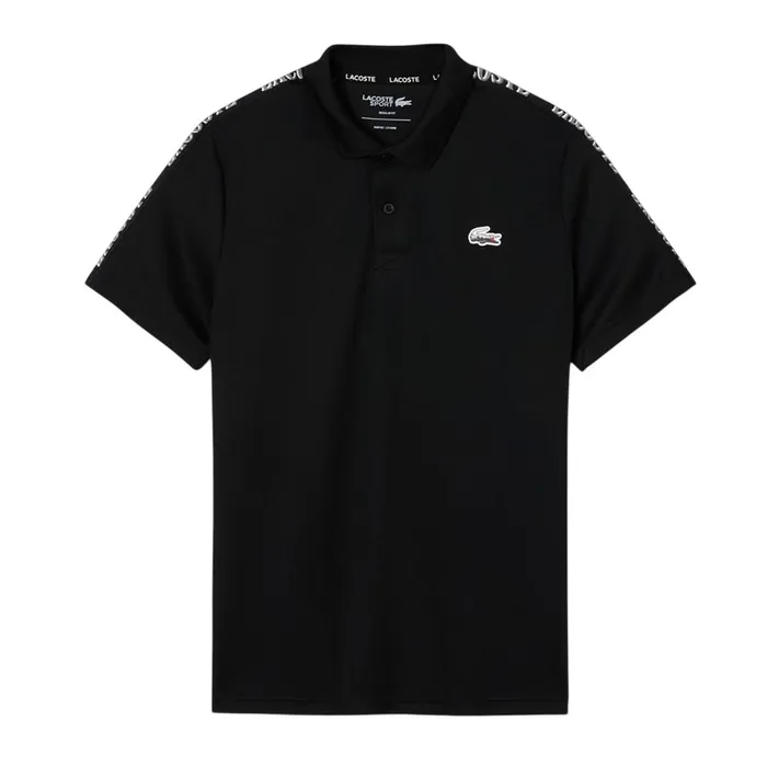 Áo Polo Nam Lacoste Sport Ultra Dry Landscape Crocodile Polo Shirt Regular Fit DH6304 031 Màu Đen Size 5