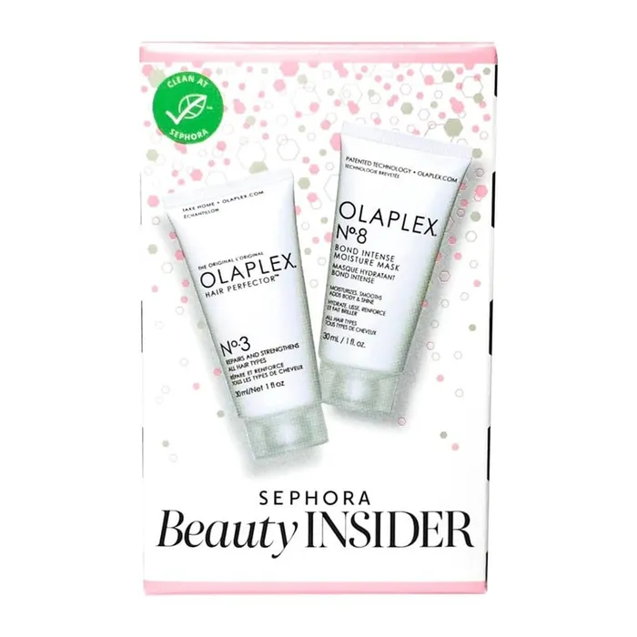 Bộ Sản Phẩm Giảm Gãy Rụng, Phục Hồi Tóc Hư Tổn Olaplex No3 + No8 Mini Set