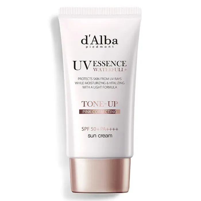 Kem Chống Nắng Nâng Tone Tự Nhiên D'alba Waterfull Tone-Up Pink Correcting Sun Cream SPF50+ Pa++++ 50ml