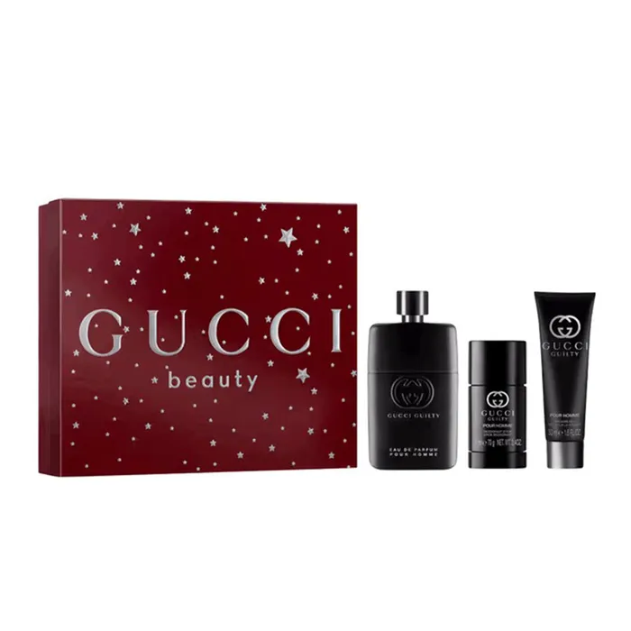 Set Nước Hoa Nam Gucci Guilty Pour Homme Eau de Parfum Spring Gift Set 3 Món Sang Trọng