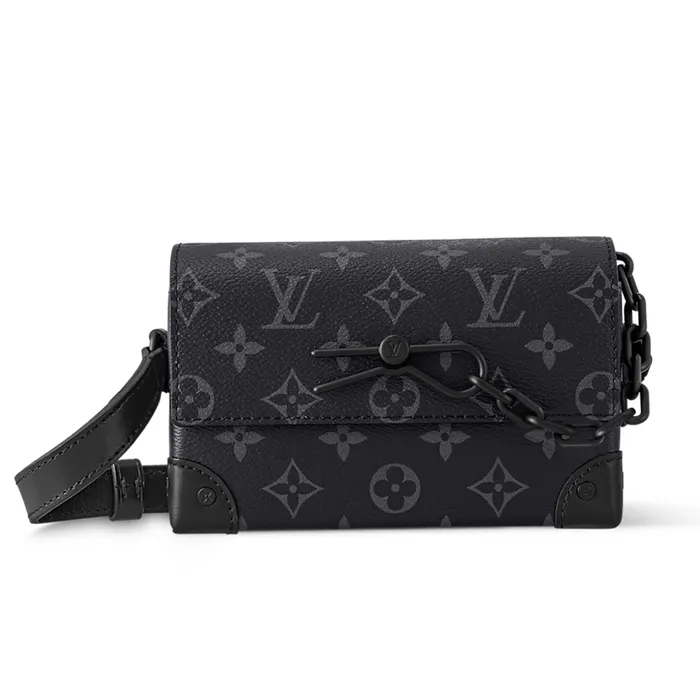 Túi Đeo Chéo Nam Louis Vuitton LV Steamer Wearable M81783 Màu Đen