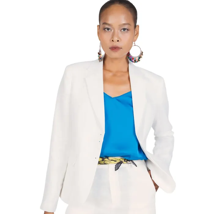 Áo Hai Dây Lụa Nữ F2 Fashion & Freedom New Linen New Horizon AK376-XB-L-0321 Màu Xanh Biển Size L