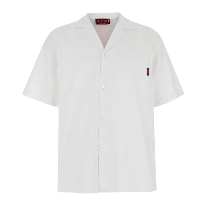 Áo Sơ Mi Nam Gucci Stripe In White 794907 Z7AHA 9000 Màu Trắng Size 44