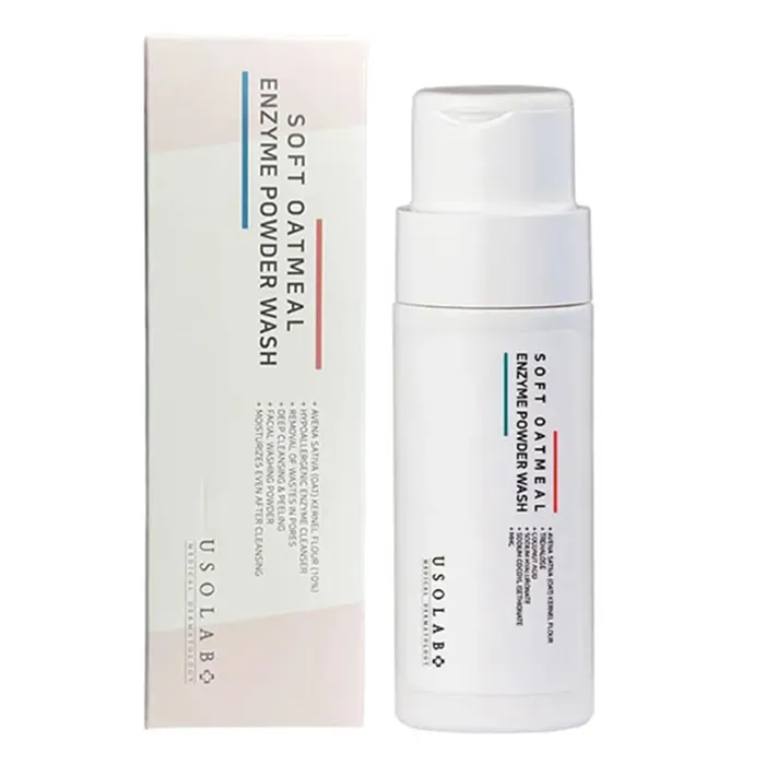 Bột Tẩy Da Chết Usolab Soft Oatmeal Enzyme Powder Wash 50g