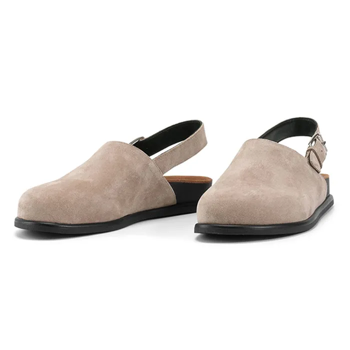 Dép Sục Unisex Vagabond Effie Mules Premium Beige Taupe Suede Màu Be Size 39