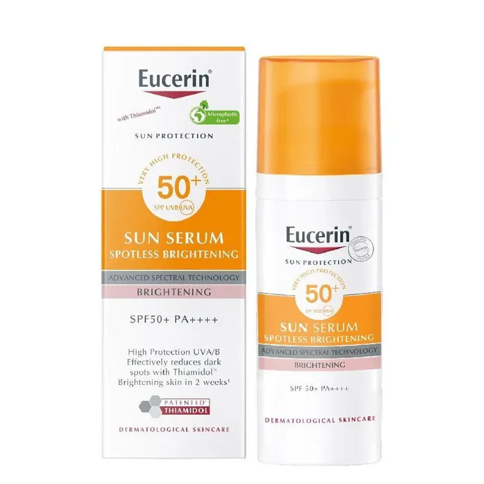 Kem Chống Nắng Dưỡng Sáng Da Eucerin Sun Serum Spotless Brightening SPF 50+/PA++++ 50ml