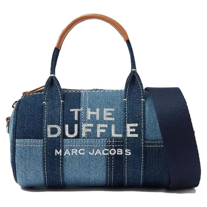 Túi Xách Nữ Marc Jacobs The Mini Duffle Bag In Denim Màu Xanh