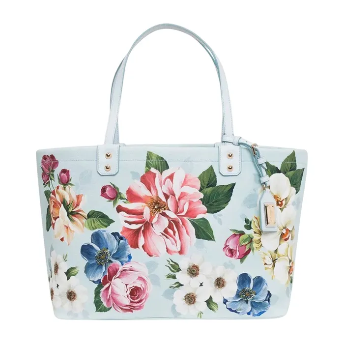 Túi Xách Tay Nữ Dolce & Gabbana DG Tote Bag BB6670AX725HC1AM Màu Xanh/Hồng