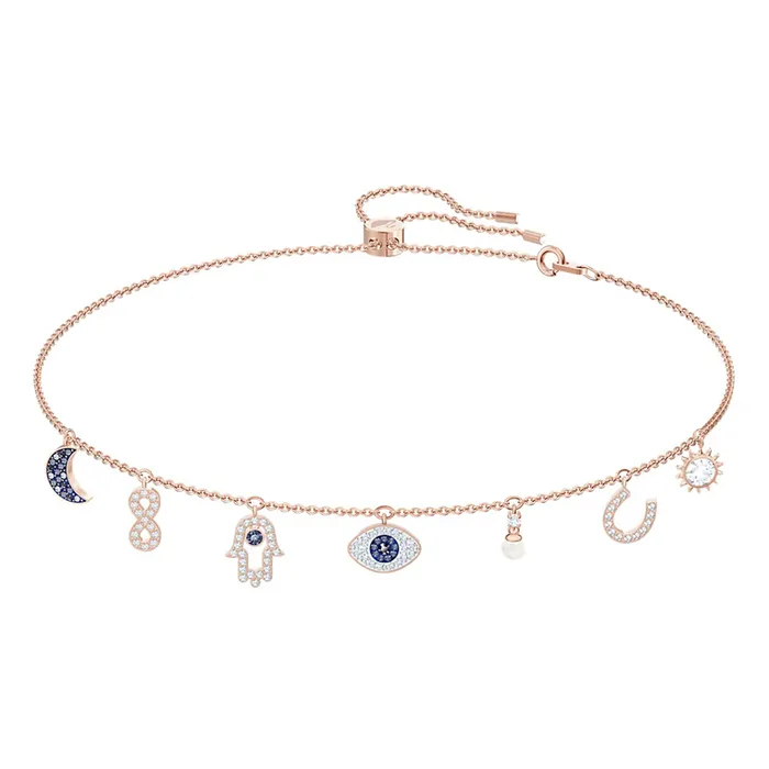 Vòng Cổ Nữ Swarovski Symbolic Necklace 5497664 Màu Vàng Hồng