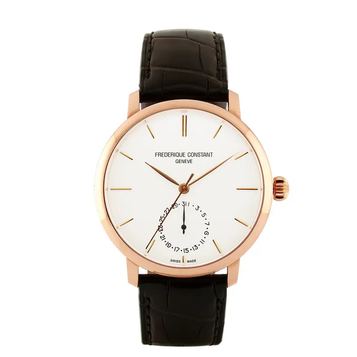 Đồng Hồ Nam Frederique Constant Manufacture Slimline FC-710V4S4 Màu Nâu/Trắng