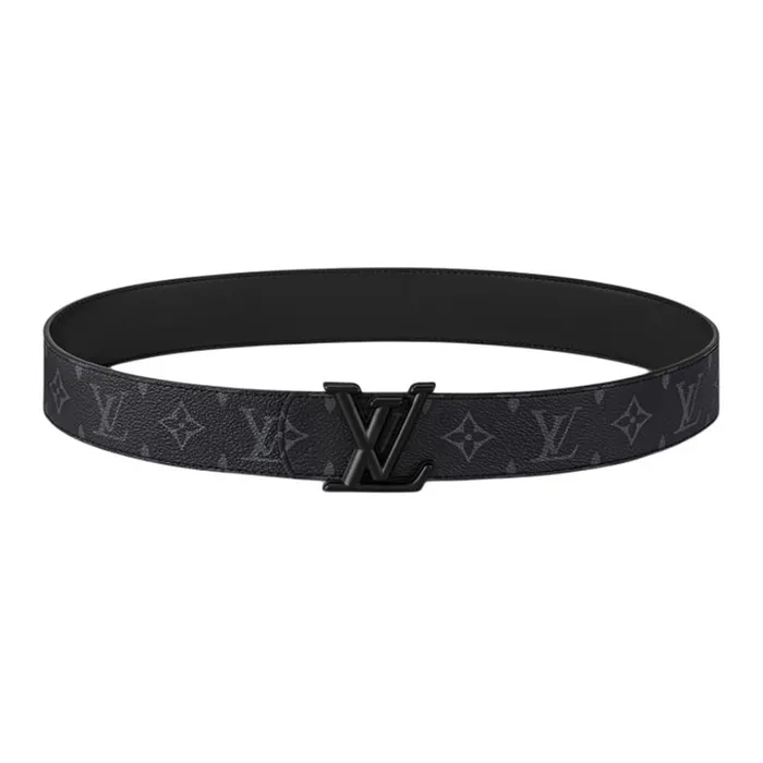 Thắt Lưng Nam Louis Vuitton LV Men Monogram Leather Belt Black 4cm Wide M4482 Màu Đen Size 90