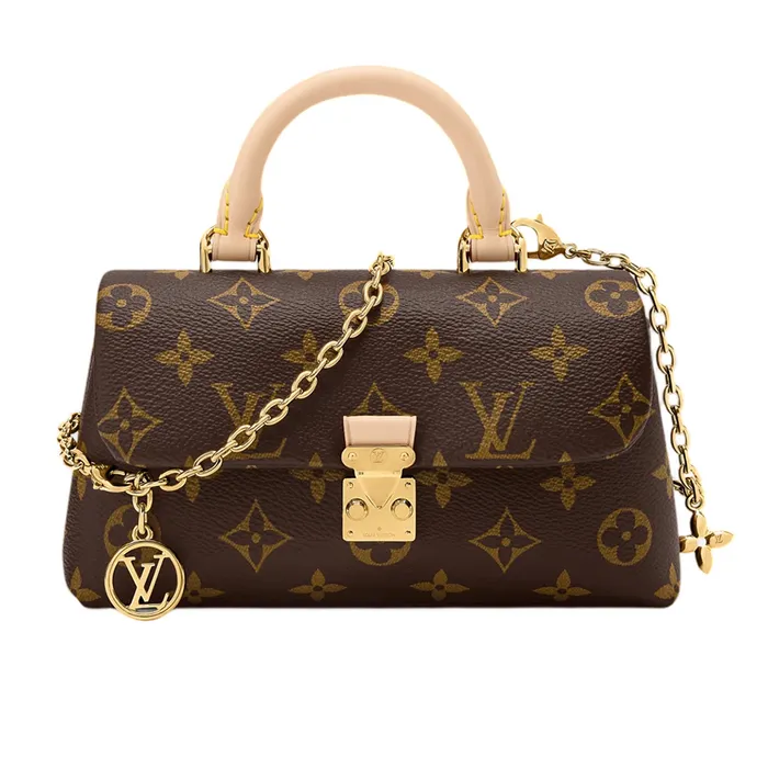 Túi Xách Tay Nữ Louis Vuitton LV Nano Madeleine Monogram Coated Canvas M28426 Màu Nâu