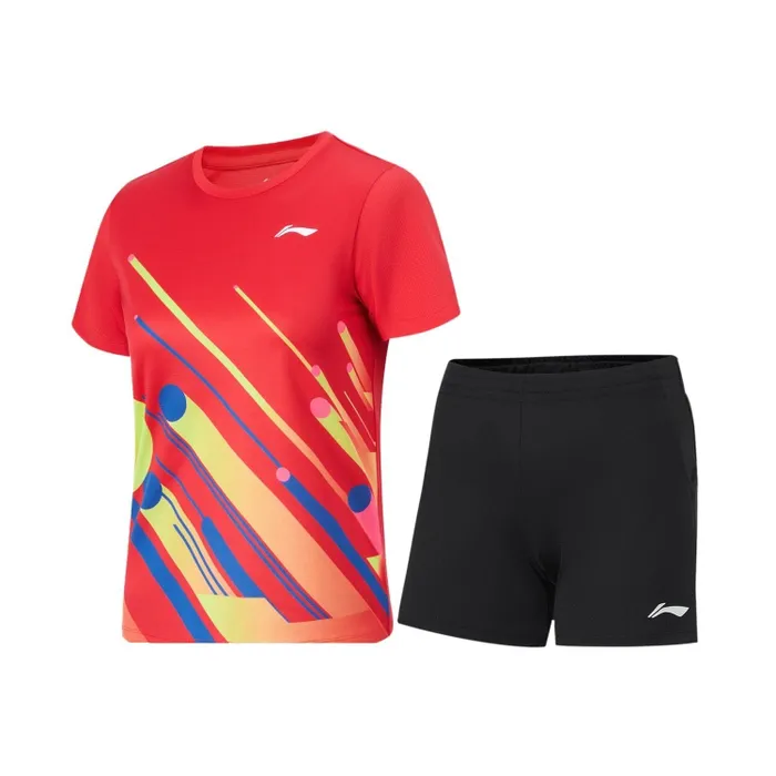 Bộ quần áo cầu lông, Pickleball, bóng bàn Nam và Nữ Li-Ning P-AATU048-2V P-AATU048-2V4XS