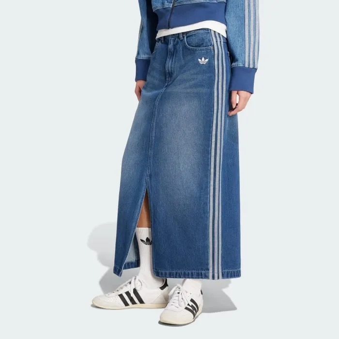 Chân Váy Denim Dáng Bút Chì Adicolor 3 Sọc JW2658-24