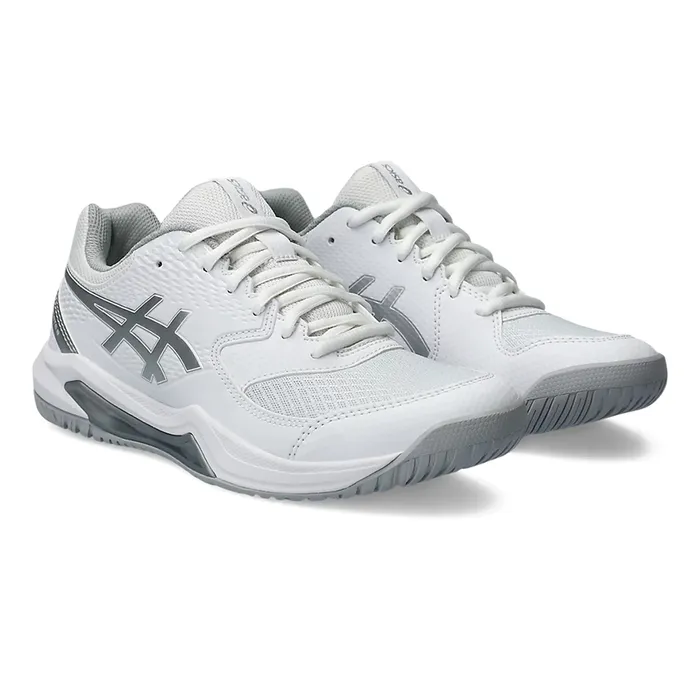 Giày Tennis/Pickleball Asics Gel Dedicate 8 White Pure Silver 1042A237-101 Màu Trắng Size 39