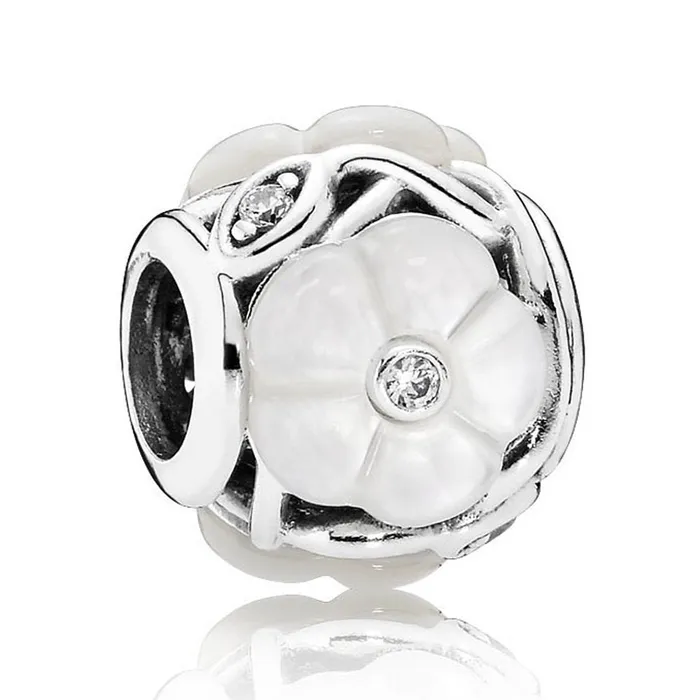 Hạt Vòng Charm Pandora Fiori Luminosi 791894MOP Màu Bạc